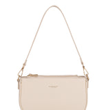 Borsa a spalla da donna 100% pelle vegana PU 711-2PT-BEIGE Diana&co