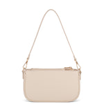 Borsa a spalla da donna 100% pelle vegana PU 711-2PT-BEIGE Diana&co