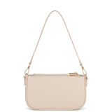 Borsa a spalla da donna 100% pelle vegana PU 711-2PT-BEIGE Diana&co