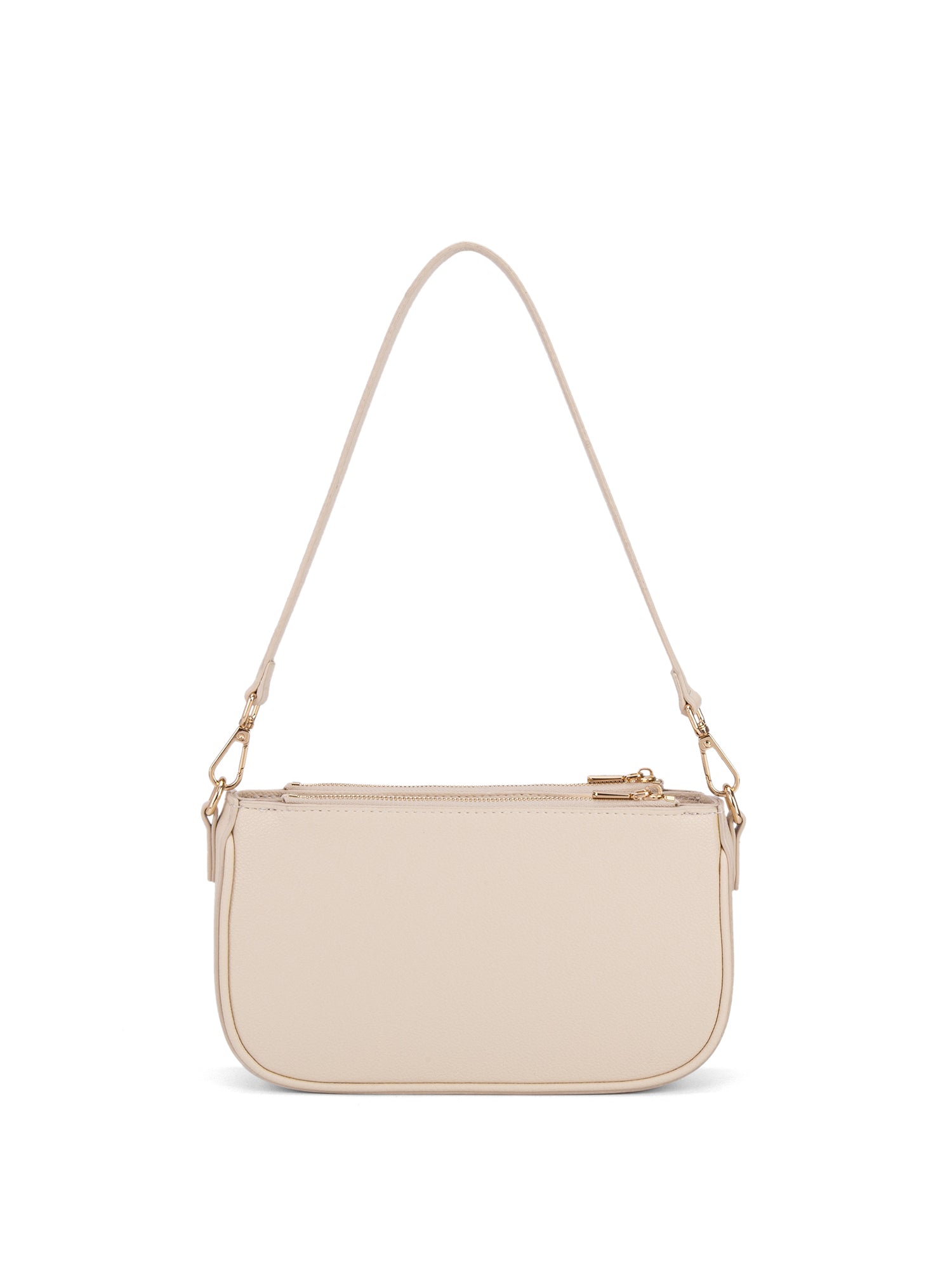 Borsa a spalla da donna 100% pelle vegana PU 711-2PT-BEIGE Diana&co
