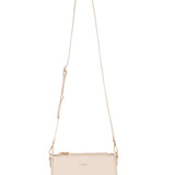 Borsa a spalla da donna 100% pelle vegana PU 711-2PT-BEIGE Diana&co