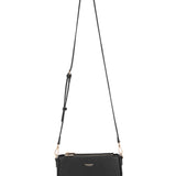 Borsa a spalla da donna 100% pelle vegana PU 711-2PT-BLACK Diana&co