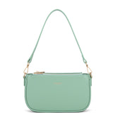 Borsa a spalla da donna 100% pelle vegana PU 711-2PT-JADE GREEN Diana&co