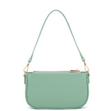 Borsa a spalla da donna 100% pelle vegana PU 711-2PT-JADE GREEN Diana&co