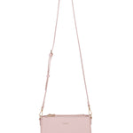 Borsa a spalla da donna 100% pelle vegana PU 711-2PT-LIGHT PINK Diana&co