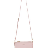 Borsa a spalla da donna 100% pelle vegana PU 711-2PT-LIGHT PINK Diana&co