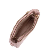 Borsa a spalla da donna 100% pelle vegana PU 711-2PT-LIGHT PINK Diana&co