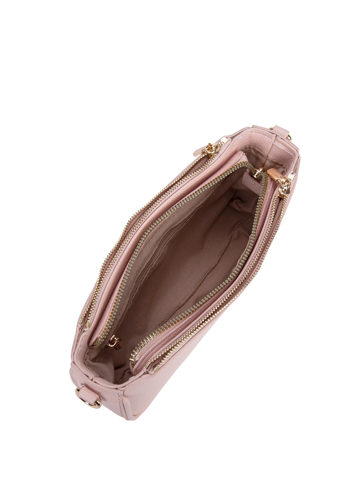 Borsa a spalla da donna 100% pelle vegana PU 711-2PT-LIGHT PINK Diana&co