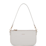 Borsa a spalla da donna 100% pelle vegana PU 711-2PT-WHITE Diana&co