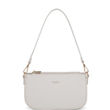 Borsa a spalla da donna 100% pelle vegana PU 711-2PT-WHITE Diana&co