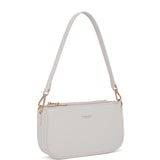 Borsa a spalla da donna 100% pelle vegana PU 711-2PT-WHITE Diana&co