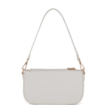 Borsa a spalla da donna 100% pelle vegana PU 711-2PT-WHITE Diana&co