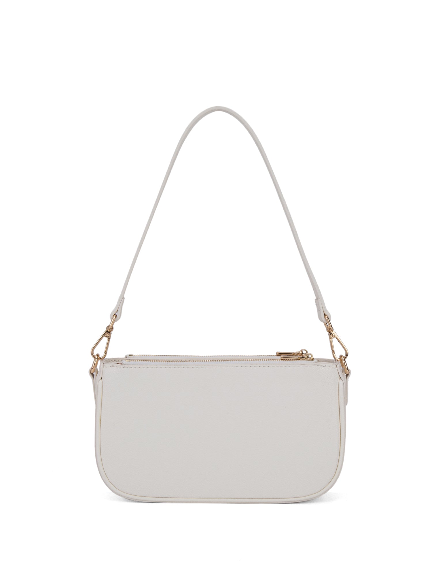 Borsa a spalla da donna 100% pelle vegana PU 711-2PT-WHITE Diana&co