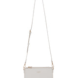Borsa a spalla da donna 100% pelle vegana PU 711-2PT-WHITE Diana&co