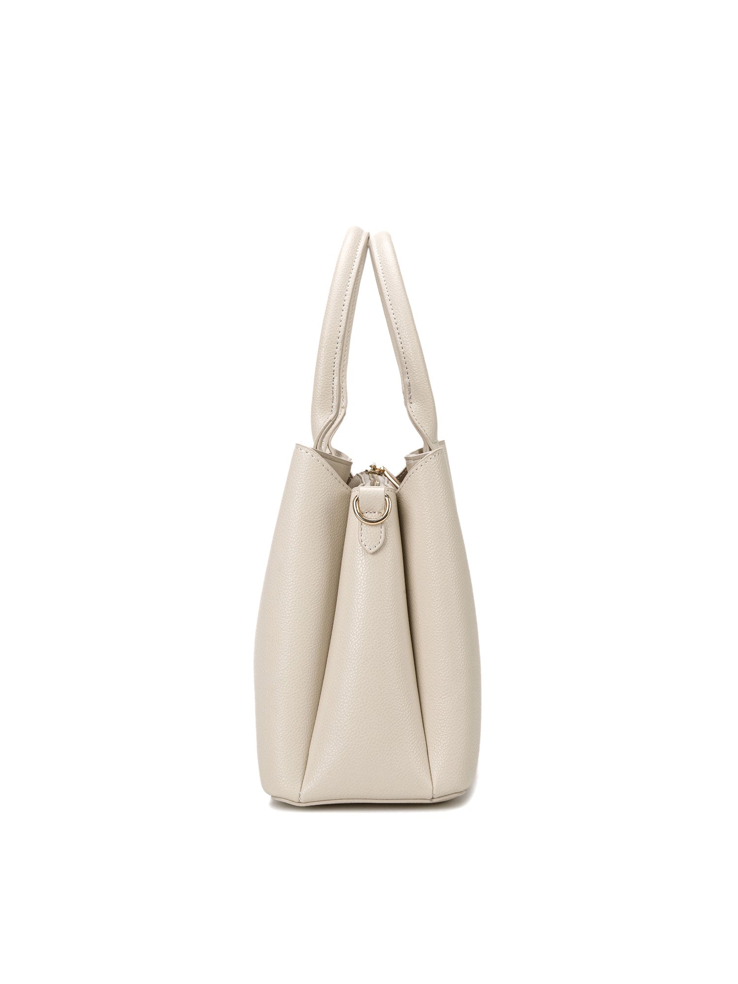 Borsa a mano da donna 100% pelle vegana PU 711-4PT-BEIGE Diana&co