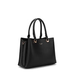 Borsa a mano da donna 100% pelle vegana PU 711-4PT-BLACK Diana&co