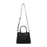 Borsa a mano da donna 100% pelle vegana PU 711-4PT-BLACK Diana&co