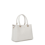 Borsa a mano da donna 100% pelle vegana PU 711-4PT-WHITE Diana&co