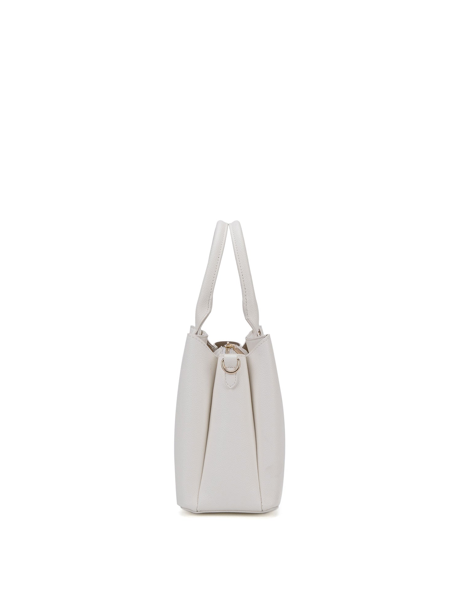 Borsa a mano da donna 100% pelle vegana PU 711-4PT-WHITE Diana&co