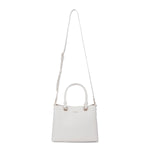 Borsa a mano da donna 100% pelle vegana PU 711-4PT-WHITE Diana&co
