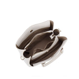 Borsa a mano da donna 100% pelle vegana PU 711-4PT-WHITE Diana&co
