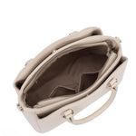 Borsa a mano da donna 100% pelle vegana PU 711-5PT-BEIGE Diana&co