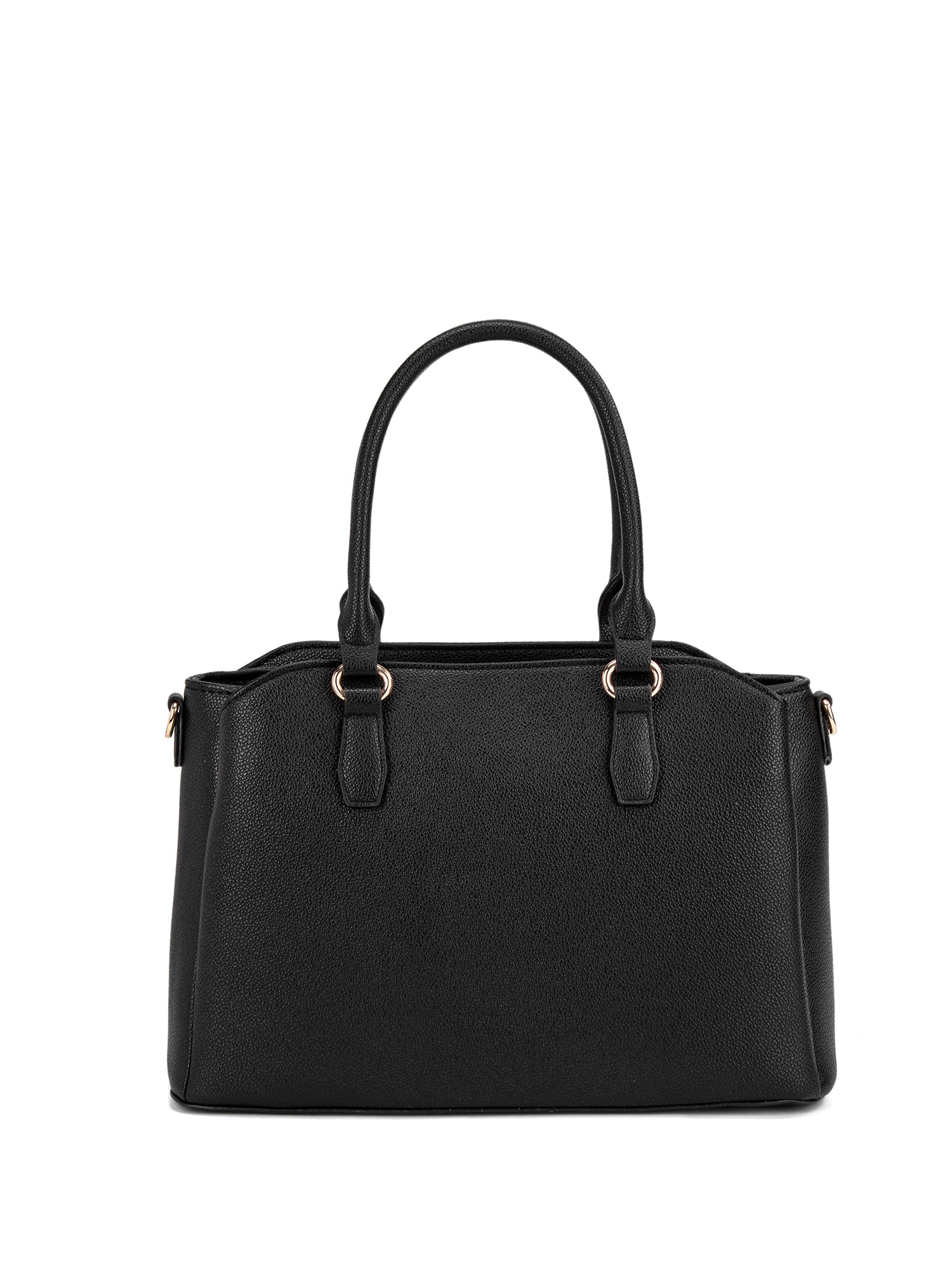 Borsa a mano da donna 100% pelle vegana PU 711-5PT-BLACK Diana&co
