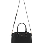 Borsa a mano da donna 100% pelle vegana PU 711-5PT-BLACK Diana&co