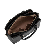 Borsa a mano da donna 100% pelle vegana PU 711-5PT-BLACK Diana&co