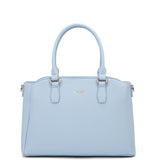 Borsa a mano da donna 100% pelle vegana PU 711-5PT-LIGHT BLUE Diana&co