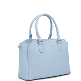 Borsa a mano da donna 100% pelle vegana PU 711-5PT-LIGHT BLUE Diana&co