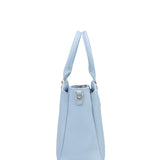 Borsa a mano da donna 100% pelle vegana PU 711-5PT-LIGHT BLUE Diana&co