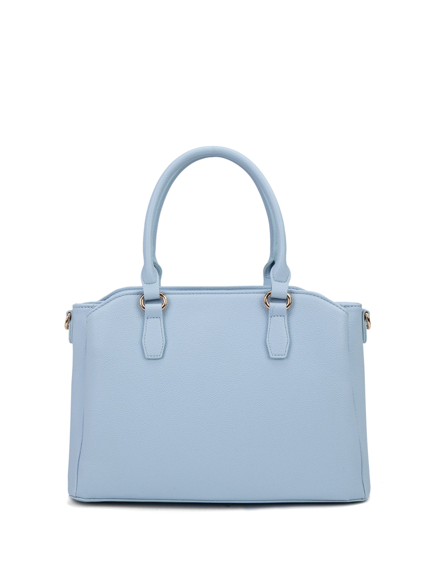Borsa a mano da donna 100% pelle vegana PU 711-5PT-LIGHT BLUE Diana&co