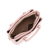 Borsa a mano da donna 100% pelle vegana PU 711-5PT-LIGHT PINK Diana&co