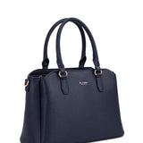Borsa a mano da donna 100% pelle vegana PU 711-5PT-NAVY BLUE Diana&co