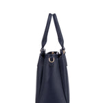 Borsa a mano da donna 100% pelle vegana PU 711-5PT-NAVY BLUE Diana&co