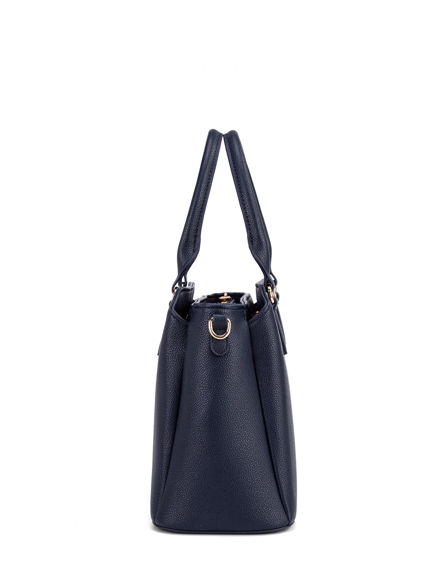 Borsa a mano da donna 100% pelle vegana PU 711-5PT-NAVY BLUE Diana&co