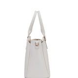 Borsa a mano da donna 100% pelle vegana PU 711-5PT-WHITE Diana&co