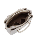 Borsa a mano da donna 100% pelle vegana PU 711-5PT-WHITE Diana&co