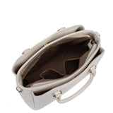 Borsa a mano da donna 100% pelle vegana PU 711-5PT-WHITE Diana&co