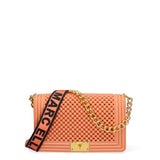 Borsa a mano da donna 100% Pvc FLAT-M-BALL 24-DARK RUST - GOLD Marc Ellis
