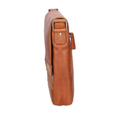Borsa a tracolla unisex vera pelle Made in Italy SN5862347-TAN Santini Firenze