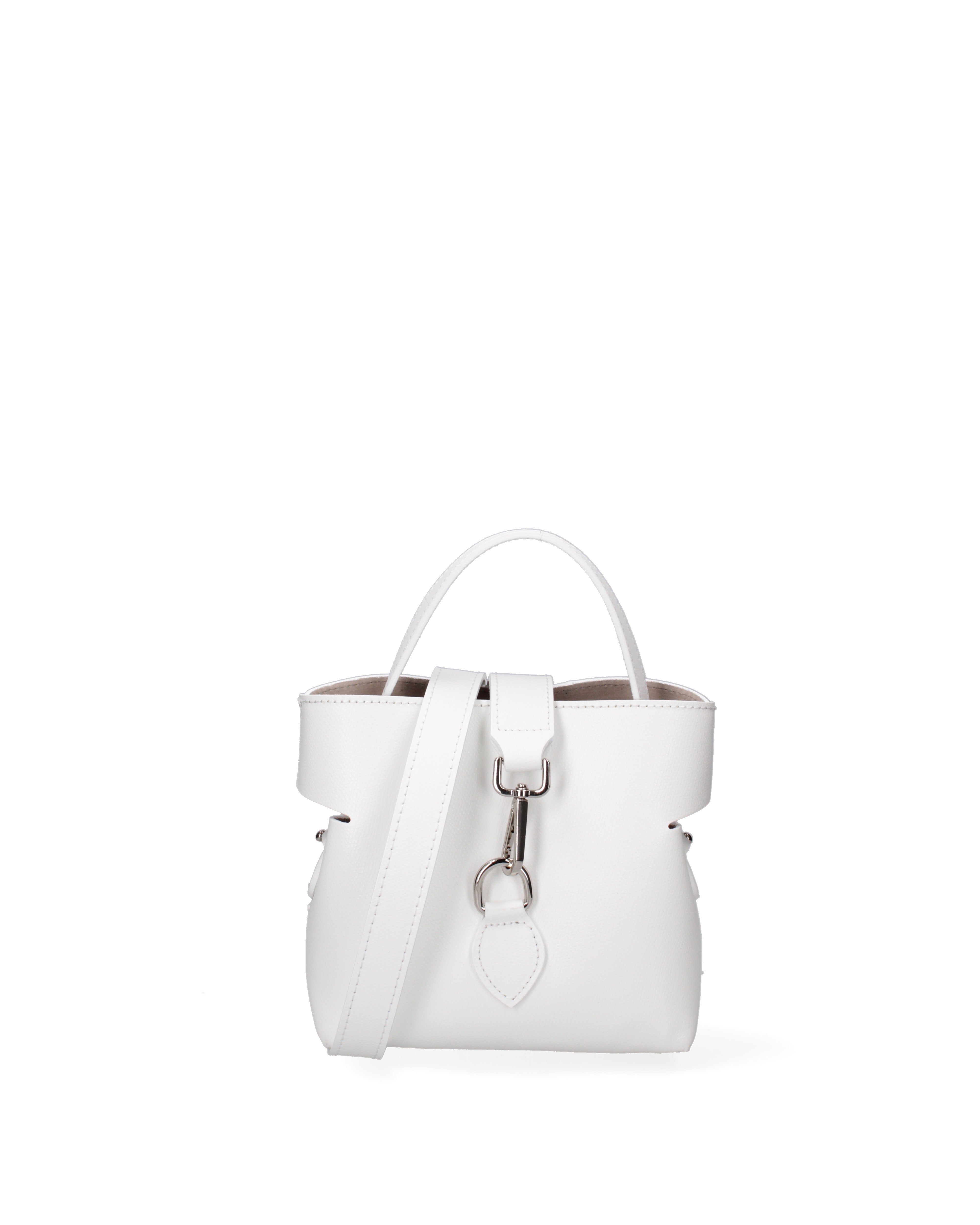 Modena Borsa a mano da donna Vera pelle 07380-PL01 BIANCO Gave Lux