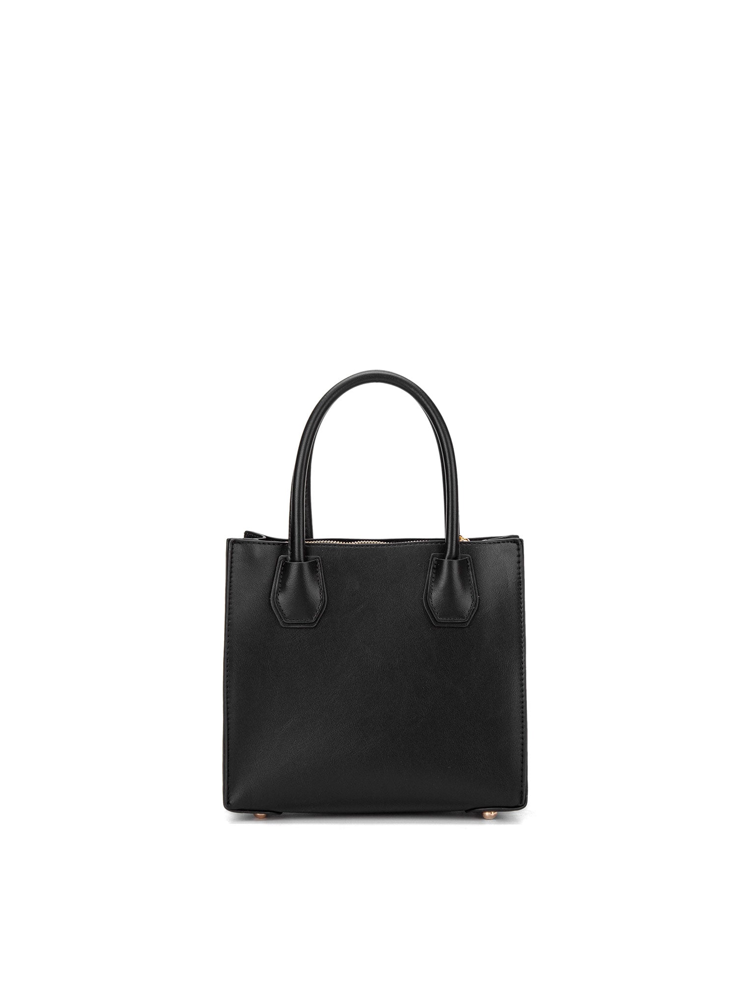 Borsa a mano da donna 100% pelle vegana PU 713-1PT-BLACK Diana&co