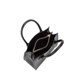 Borsa a mano da donna 100% pelle vegana PU 713-1PT-BLACK Diana&co