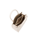 Borsa a mano da donna 100% pelle vegana PU 713-1PT-CREAM Diana&co