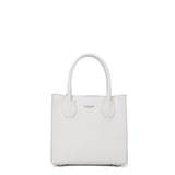 Borsa a mano da donna 100% pelle vegana PU 713-1PT-WHITE Diana&co
