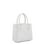 Borsa a mano da donna 100% pelle vegana PU 713-1PT-WHITE Diana&co