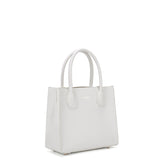 Borsa a mano da donna 100% pelle vegana PU 713-1PT-WHITE Diana&co