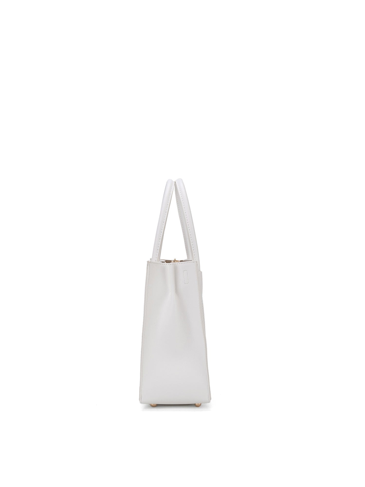 Borsa a mano da donna 100% pelle vegana PU 713-1PT-WHITE Diana&co
